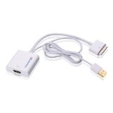 Cable Matters 601009 Touch Dock to HDMI Adapter with Built-in USB Charging Cable for iPhone, iPad and iPod