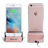 iPhone Charger Dock,BAVIER® iPhone Desk Charger,Charge and Sync Stand for iPod,iPhone 5 5s iPhone 6 iPhone 6s plus,iPhone Charger Station (rose golden)