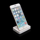 PlatinumTech iPhone 6 Charger Docking Station; Cradle Charging Sync Dock for Apple iPhone 6, 6plus, 5, 5S, 5C (White)