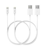 [Apple MFi Certified] [2-Pack] Anker 3ft / 0.9m Premium Lightning to USB Cable with Ultra Compact Connector Head for iPhone, iPod and iPad (White)