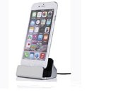 iPhone Charger Dock,Charge and Sync Stand for iPod,iPhone 5 5s 6 6s as well as with Charger Cable (silver)