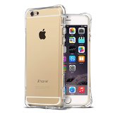 iPhone 6s Case, iPhone 6 Case Cornmi [AIR CUSHION] Soft Flexible Ultra Thin Gel TPU Bumper Cover with Shockproof Protective Cushion Corner Scratch-Proof Case for iPhone 6S (Crystal Clear)