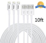 Mribo 8 pin USB Lightning Cable 10 Feet for iPhone 6s, 6s plus, 6 plus, 6,5s 5c 5, iPad Mini, Air, iPad5, iPod – White