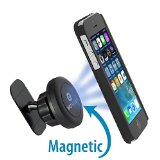 WizGear Universal Stick On Dashboard Magnetic Car Mount Holder for Cell Phones and Mini Tablets with Fast Swift-snap Technology