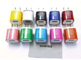 [10-Pack] SUNYEE 10 Color 2-Tone USB AC Home Wall Travel Charger Adapter for iP