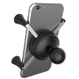 Ram Mount Cradle Holder for Universal X-Grip Cellphone/iPhone with 1-Inch Ball – Non-Retail Packaging – Black