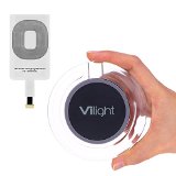 Wireless Charging Charger Pad + Receiver NFC Antenna Sticker Vilight® for iPhone 6 6s 5 5s 5c Wireless Charger Charging Kit Wireless Receiver Module Chip for Verizon, Cricket, H2O, Sprint