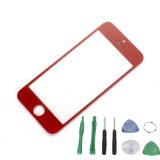 Generic Outer Screen Glass Lens deputy for Apple iPhone 5 - Red