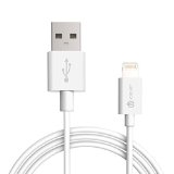 [Apple MFi Certified] iClever BoostLink 6ft (1.8m) Premium 8-Pin Lightning to USB Cable with Ultra Compact Connector Head for iPhone 6s 6 and 5s 5, iPad Pro/Air/Mini, 4th, iPod hold 5 / nano 7, White
