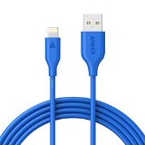 Anker PowerLine 6ft Apple MFi Certified Lightning to USB Cable Sturdy Charging Cord for iPhone 5/5s/5c 6/6s Plus, iPad mini/Air/Pro iPod touch (Blue)