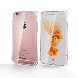 iPhone 6s Case, doopoo [AIR CUSHION] Clear Ultra Slim Flexible TPU Bumper Cover with Shockproof Protective Cushion Corner for Apple iPhone 6 6s (Crystal Clear)