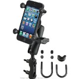 RAM Mounts (RAM-B-174-UN7U) Combination Brake/Clutch Reservoir U-Bolt Mount with Universal X-Grip Cell/Iphone Holder