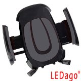 Car/Motor/Bike 3-in-1 Mounts, DaGou Universal Car, Bike, Motors Vent Mount Holder / Cradle - Compatible with All Smartphones, together with IPhone 4, 4S, 5, 5S, 5C, 6, 6 Plus - Samsung Galaxy S3, S4, S5 - Galaxy Note 2, 3 - LG, G2 - Motorola Moto X Droid HTC One, Nexus 5 (Car Vent Mount) (Black)