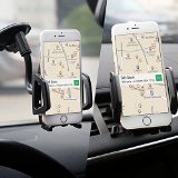 Car Mount, Z-Edge Universal 2 in 1 Phone Holder Kit Air Vent/ Windshield Car Mount Cradle for iPhone 6, 6 Plus, 5S, Galaxy S6, S6 Edge, S5 and other Smartphones