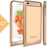 iPhone 6S Battery Case, iPhone 6 Battery Case, Alpatronix® [BX140] MFi Apple Certified 3100mAh External iPhone 6S/6 Battery Case Removable Rechargeable Protective iPhone 6s/6 Charging Case [Ultra Slim Portable iPhone6 Charger Case / Full Support with iOS 9+ & Apple Pay / iPhone6s Extended Battery Case / Lightning Connector Output / No Signal Reduction / Fits all colors for iPhone6S for Juice Bank & Power Pack] 100% Satisfaction Guaranteed! – (Gold with 1 Extra Bumper)