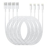 Apple Authentic Lightning USB Charge/Sync Cable MD818ZMA Bulk Package - 4 Pack