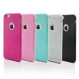 iPhone 6s Plus Case, iPhone 6 Plus Case, Pvendor 5Pack Slim Smooth Premium Durable Soft TPU Rubber Silicone Gel back Case Cover for iPhone 6 Plus (2014) / 6s Plus (2015)-Black/White/Blue/Pink/Rose